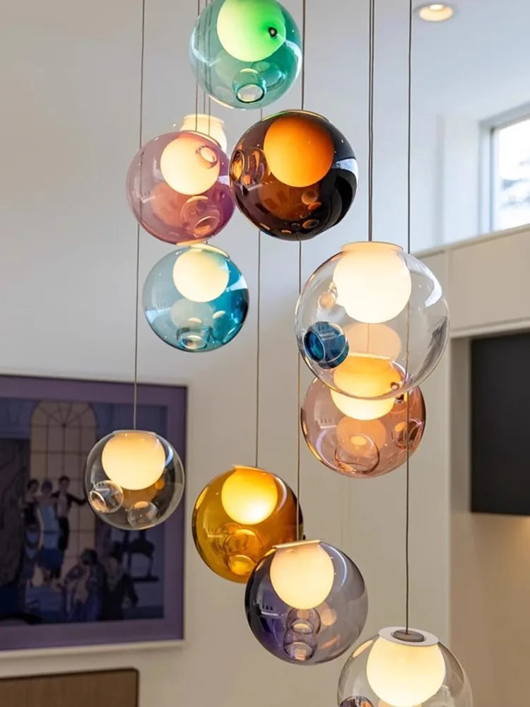 Glass Sputnik Pendant Light