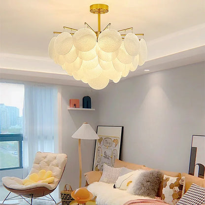 Decorbites™ Elegante Glasleuchter: Französisches Lichtluxus-Kristallbeleuchtung, Romantische Dekoration für Schlafzimmer & Wohnzimmer