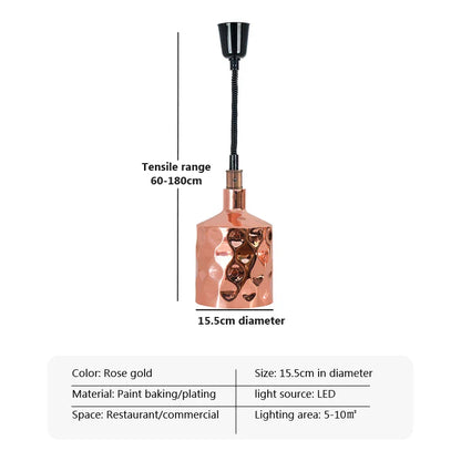 Decorbites™ Elektrische Heizlampe Teleskop-Aufhängung zur Lebensmittelkonservierung für Restaurants
