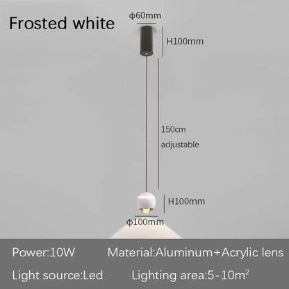 Decorbites™ LED Nachttisch-Hebe-Lüster – Modern minimalistisches nordisches Pendellicht für die Heimdekoration