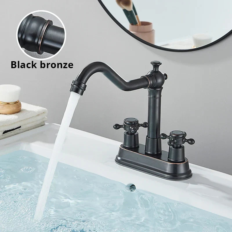 Decorbites™ Schwarze Messing Wasserfall Beckenarmatur - Einhebel-Waschbeckenhahn