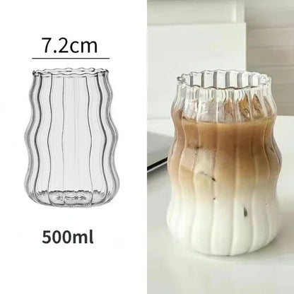 Decorbites™ Kürbisformiges Glasbecher-Set für Kaffee, Whiskey, Wein, Joghurt - 300/520 ml