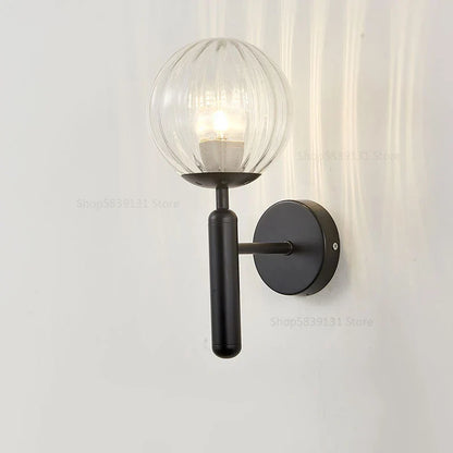 DecorBites™ Glass Ball Wall Lamp Metal Wall Lights for Modern Living Room Decoration