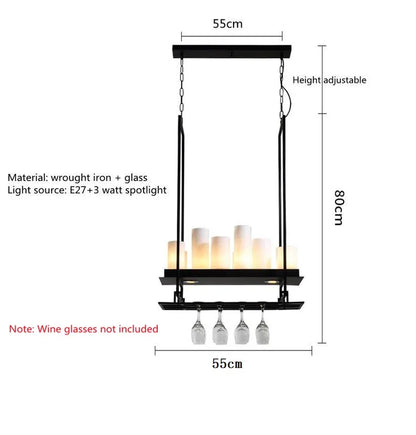 DecorBites™ Glass LED Chandelier - Stylish Lighting for Home Decor & Dining Room
