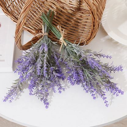 Decorbites™ Lavendel-Hochzeitskranz Künstliche Blumen Wohnraumdekoration Bastelarbeiten Falsche Pflanzen
