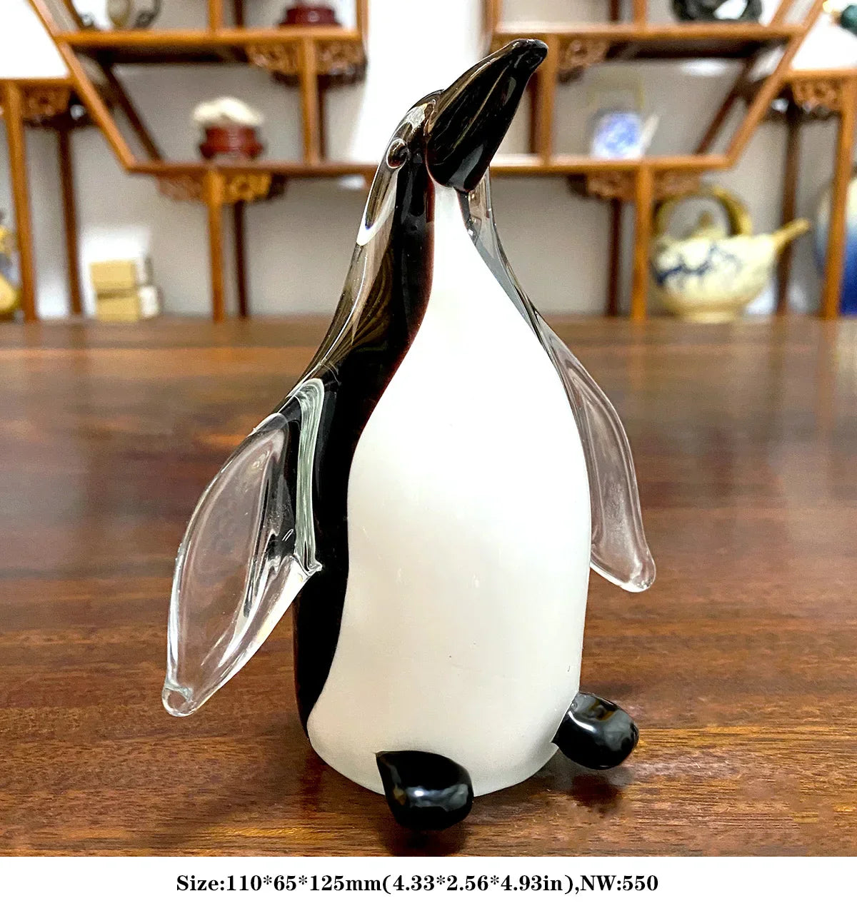 Decorbites™ Handgefertigte Kristall-Sikahirsch-Figur aus Blasglas Tierhandwerk Wohnungsdekoration