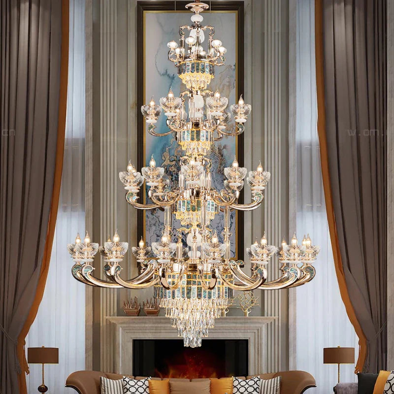 Decorbites™ Kristall-Esszimmer-Lüster: Eleganter europäischer Stil Wohnzimmerleuchte, Schlafzimmer-Dekoration