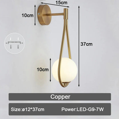 Decorbites™ LED Wandarmatur mit G9-Birnen für Innenbeleuchtung in Schwarz-Gold
