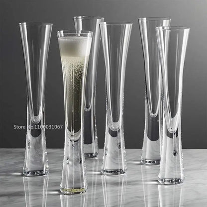 Decorbites™ Glitzerflöten Klare Blasen-Weingläser für Bar Party Hochzeit Cocktail