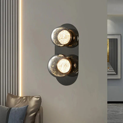 Decorbites™ Graue Glaswandlichter: Modernes Luxus-Home-Decor-Fixture für das Wohnzimmer