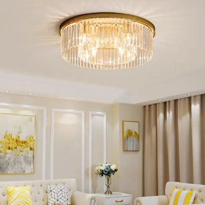 DecorBites™ Crystal Flush Mount Ceiling Light for Home Hotel Restaurant Decoration