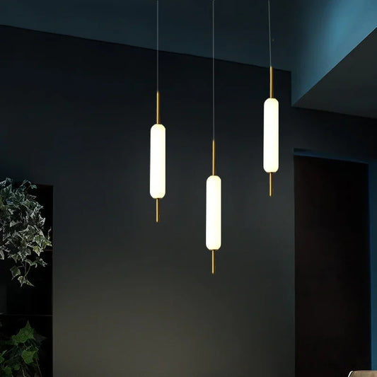DecorBites™ Glass LED Pendant Chandelier for Bedroom Living Room Lighting