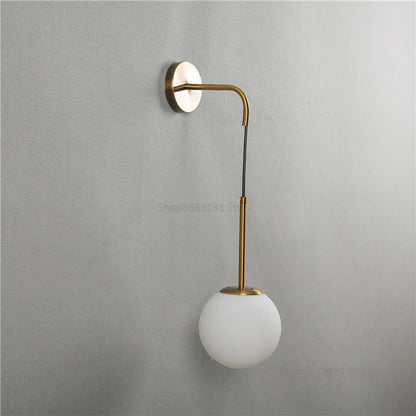 DecorBites™ Glass Ball Wall Lamps for Bedroom, Staircase, Corridor - Modern Nordic Design
