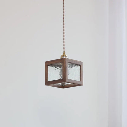 Decorbites™ Klar-Glas Walnuss-Holz LED-Hängeleuchte - Nordisch Moderne Hängelampen