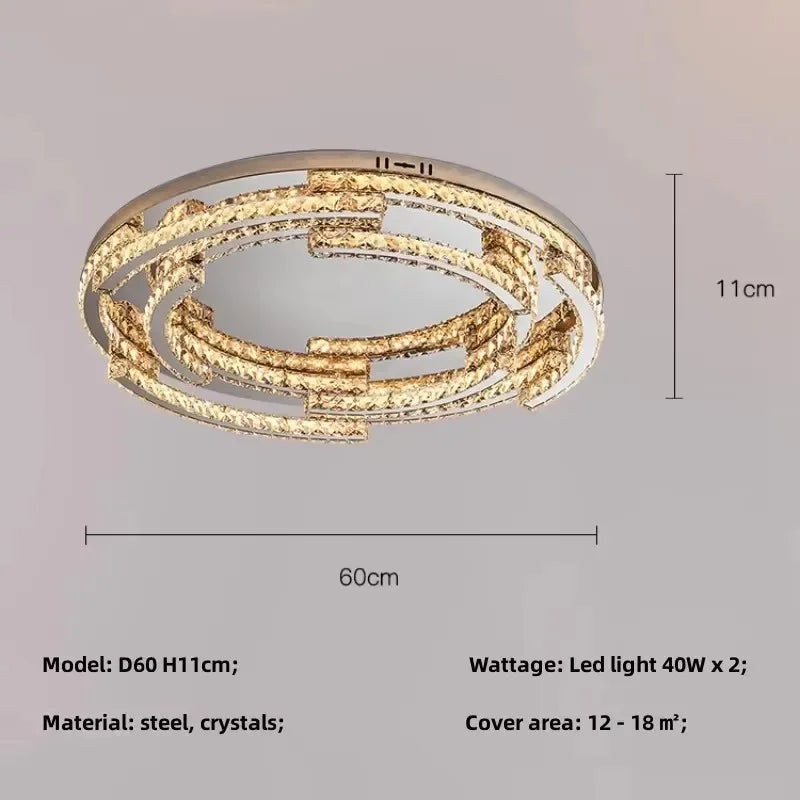 Decorbites™ Kristall-LED-Kronleuchter Anhängerleuchte Moderne Luxus-Eingangshalle Deckenlampe