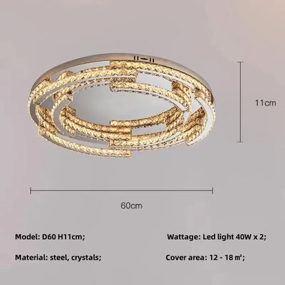 Decorbites™ Kristall-LED-Kronleuchter Anhängerleuchte Moderne Luxus-Eingangshalle Deckenlampe
