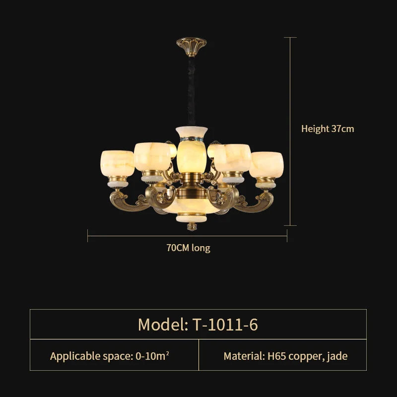 Decorbites™ Jade-Leuchter: Stilvolle chinesische Zen-Wohnzimmerlampe für Duplex-Gebäude von Guangdong Zhongshan