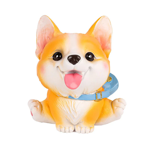 Decorbites™ Hund-Figuren-Miniatur-Set - Husky Corgi Bulldog Welpe Statue Dekoration