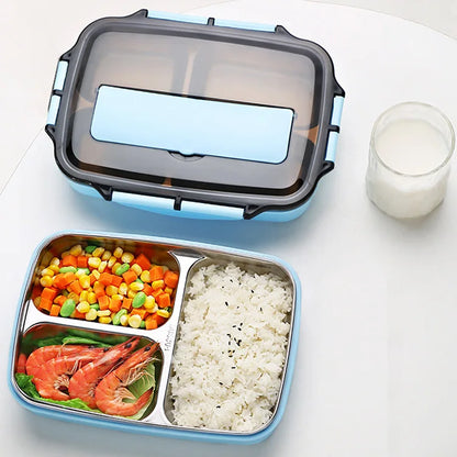 Decorbites™ Kinder-Mittagessens-Set: Tasche, Thermosflasche, Bento-Box, Thermische Lunchboxen