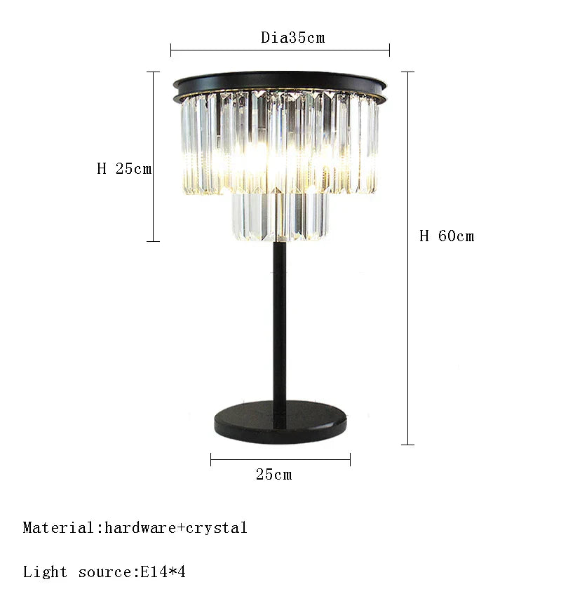 Decorbites™ Grauer Kristall Schwarze Stehlampe - Moderne Luxus-Klassik Wohnzimmer-Dekoration