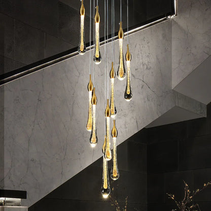 Decorbites™ Kristall-Wassertropfen-Kronleuchter: Moderne Luxus-LED-Beleuchtung für Schlafzimmer, Bar und Dekoration