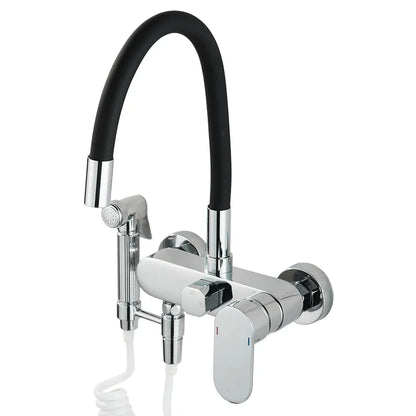 Matte Black Kitchen Faucet Wall Mounted