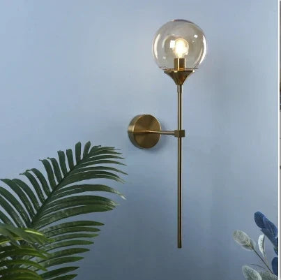 Gold Glass Kitchen Lamp