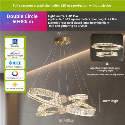 Decorbites™ Leichtes Luxus-Kristall-Lüster für elegante Wohn- und Essensatmosphäre