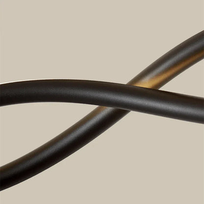 Decorbites™ Schwarze Geometrische LED-Ring-Leuchter für Elegante Räume