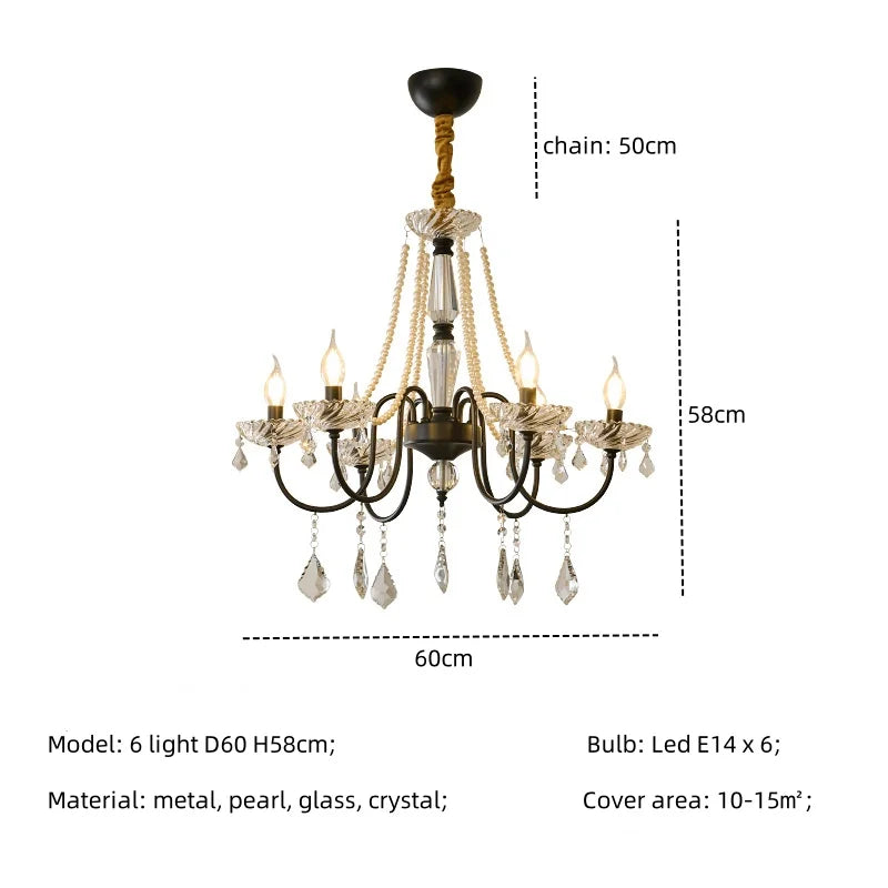 Decorbites™ Kristall-LED-Kronleuchter Wohnzimmer Luxusbeleuchtung E14 Hänge-Lampen