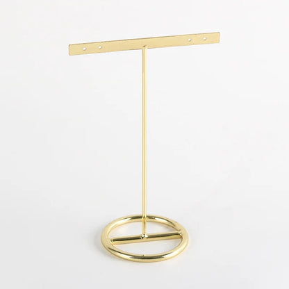 Decorbites™ Golden Geometrisches Schmuckdisplay-Regal – Desktop-Aufbewahrung & Heimdekoration