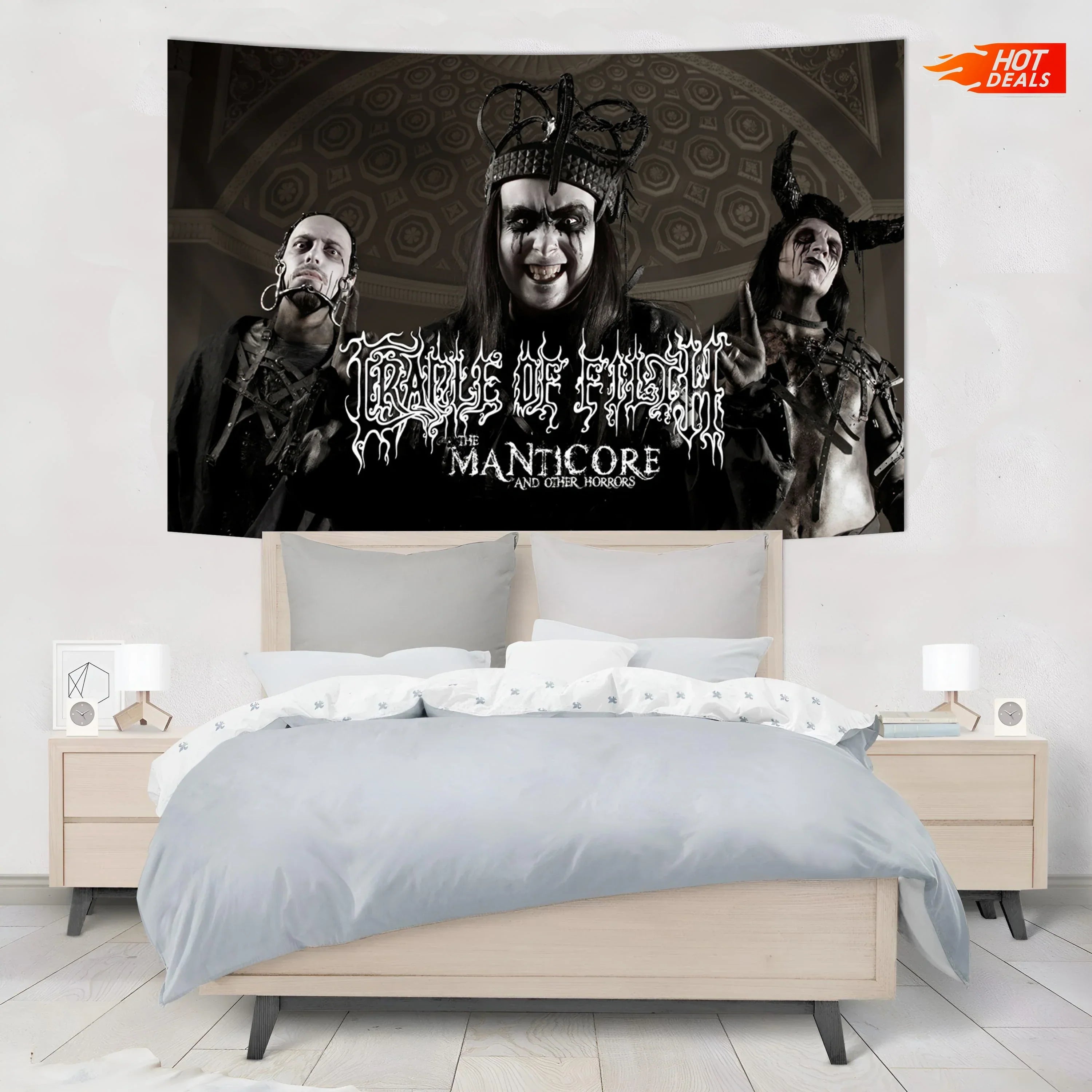 Gothic Rock Band Tapestry