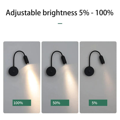 Decorbites™ verstellbare Fokussierungs-LED-Wandleuchte mit Dimmschalter