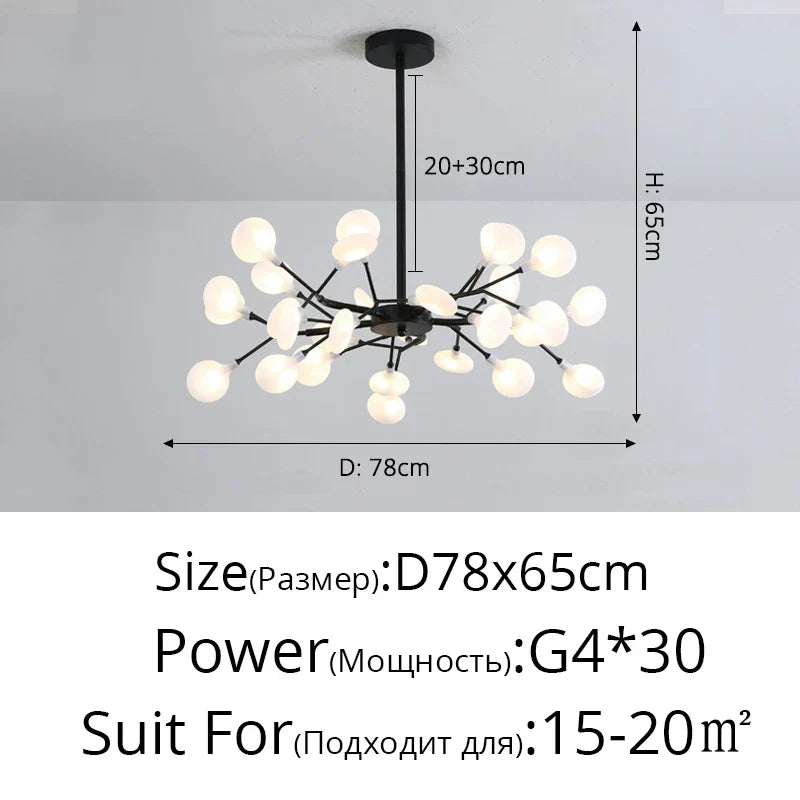 Decorbites™ LED-Leuchter Glühwürmchen: Moderne nordische Deckenleuchten für luxuriöse Wohnraumausstattung