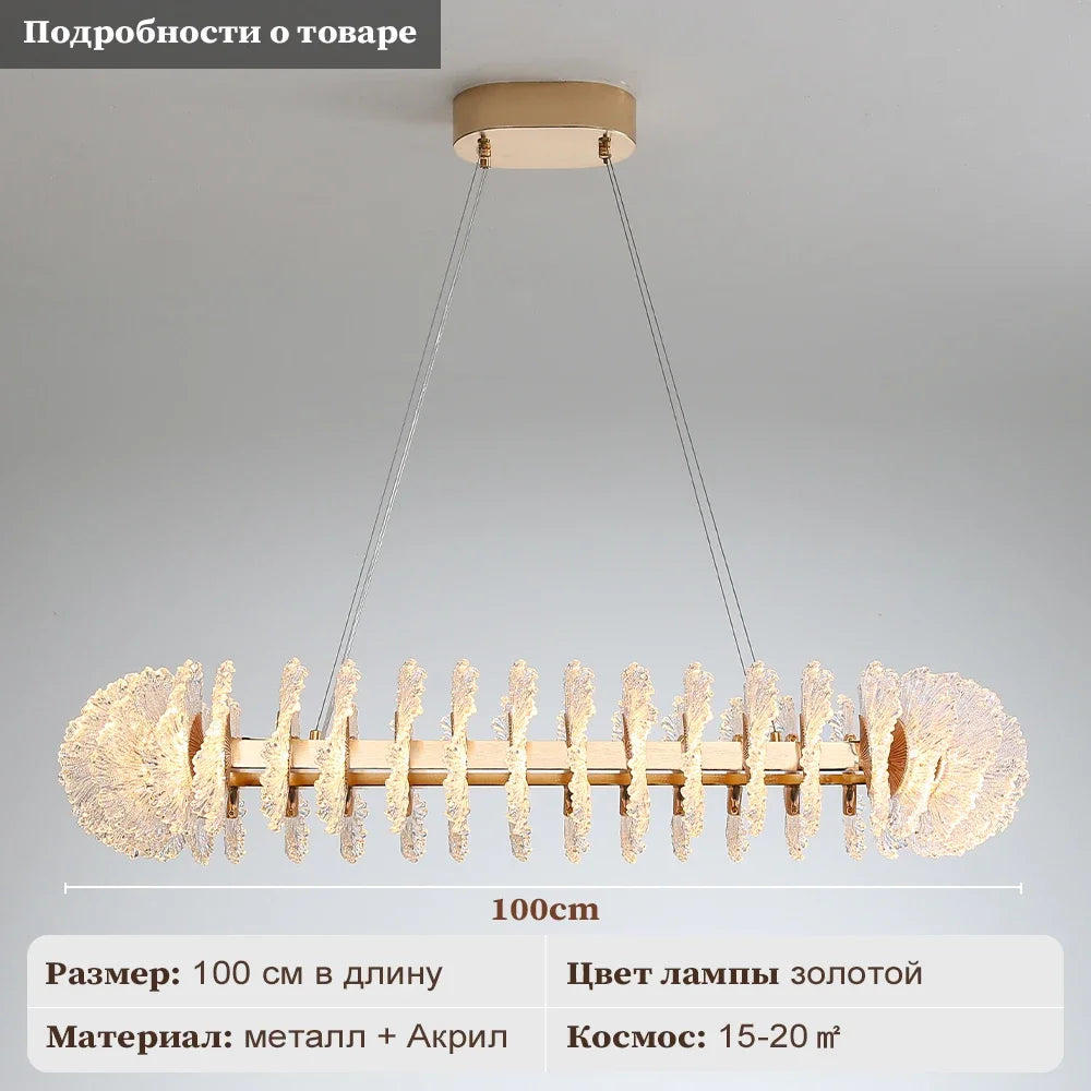 Decorbites™ Korallenblumen-Kristall-Leuchter: Moderne Luxus-LED-Pendelleuchte für Zuhause