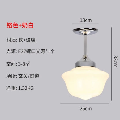 Decorbites™ Cremeglas-Pendantleuchten LED E27 Retro-Hängeleuchte für Schlafzimmer, Küche, Restaurant