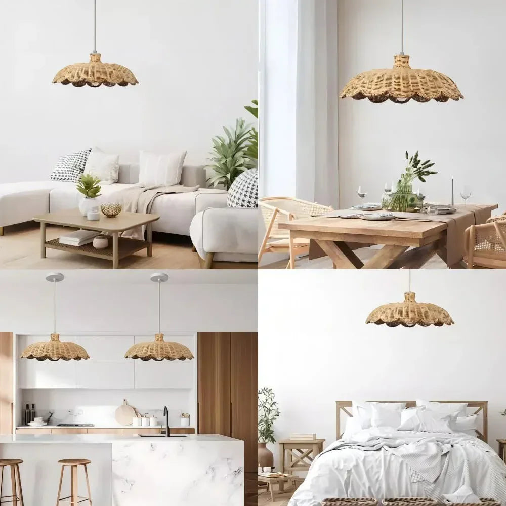 Decorbites™ Handgefertigte Rattan-Hängeleuchten - Chinesischer Stil Beleuchtung für Zuhause, Restaurant & Café
