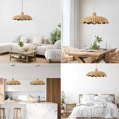 Decorbites™ Handgefertigte Rattan-Hängeleuchten - Chinesischer Stil Beleuchtung für Zuhause, Restaurant & Café