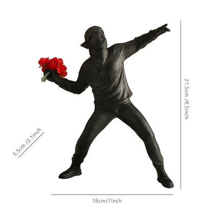 Decorbites™ Gorilla-Skulptur Harzfigur Affenstatue Wohnraumausstattung Wohnzimmer-Figur Handwerk