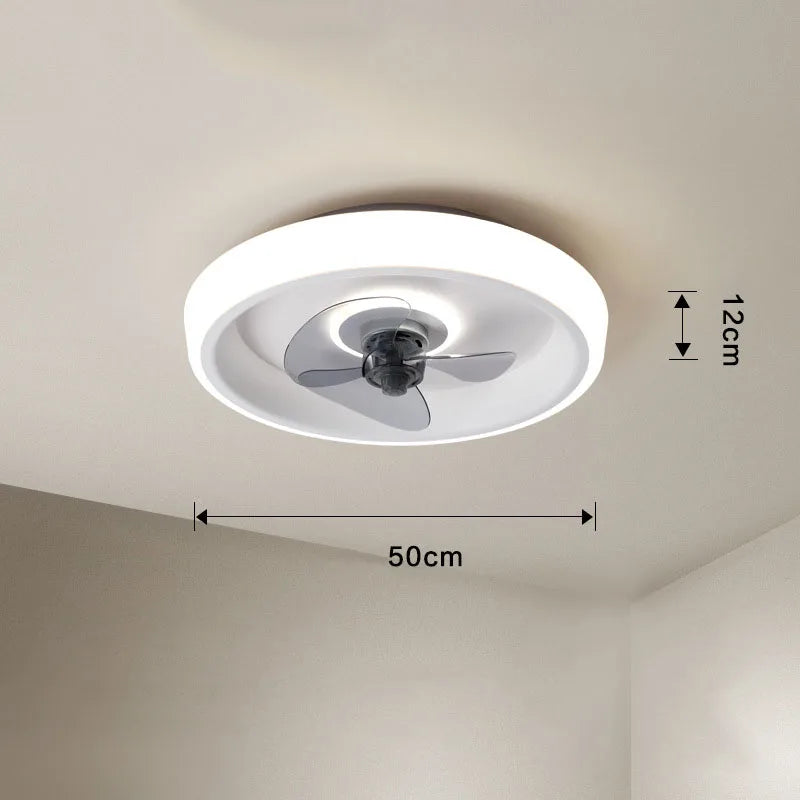 Decorbites™ 50 cm Deckenventilator mit unsichtbaren Flügeln, geräuschloser Betrieb für Schlafzimmer, Wohnzimmer