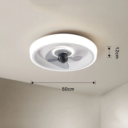 Decorbites™ 50 cm Deckenventilator mit unsichtbaren Flügeln, geräuschloser Betrieb für Schlafzimmer, Wohnzimmer