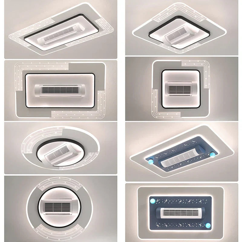Decorbites™ LED-blattloser Deckenventilator mit Fernbedienung für modernes Wohnzimmer