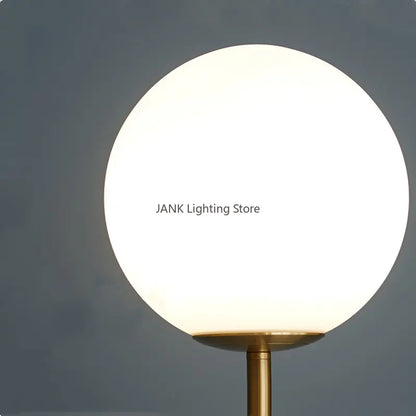 DecorBites™ Glass Ball Metal Floor Lamp - LED Lighting for Bedroom and Study