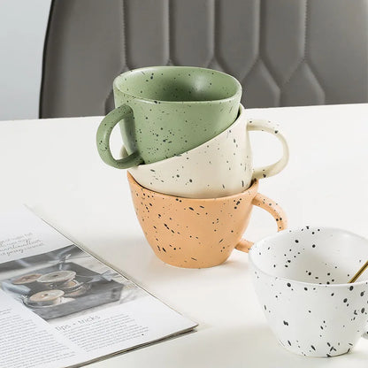 DecorBites™ Creative Ceramic Espresso Coffee Cup Set for Couples