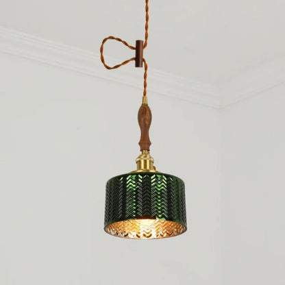 Decorbites™ Grüne Wellenglas-Hängeleuchte: Modernes Minimalismus für Wohnzimmer, Schlafzimmer, Café