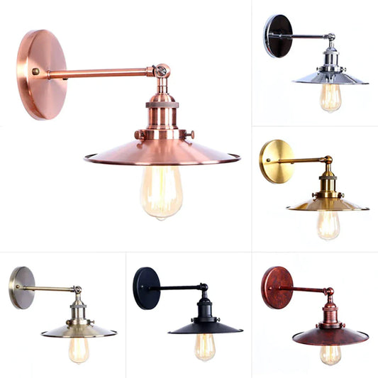 Decorbites™ Industrielle Vintage Wandlampe in Silber/Roségold für Schlafzimmer und Wohnzimmer
