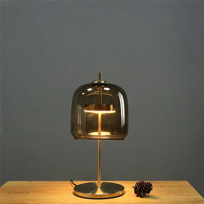 Decorbites™ Glas-Lampenschirm LED-Tischleuchte für modernes Schlafzimmer-Dekor