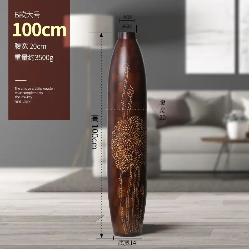 Decorbites™ Hohe Standvase für dekorative Pflanzen – Elegante Wohnraumausstattung für Wohnzimmer, Büro oder Hochzeit