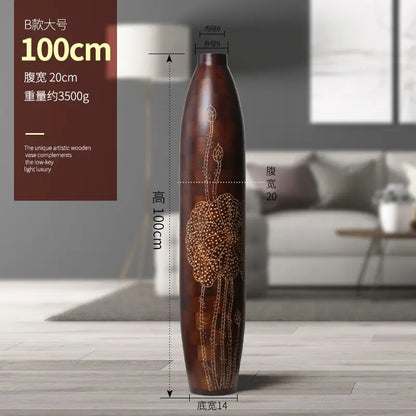 Decorbites™ Hohe Standvase für dekorative Pflanzen – Elegante Wohnraumausstattung für Wohnzimmer, Büro oder Hochzeit
