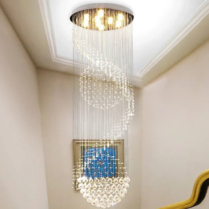 Decorbites™ Kristall-Treppenhaus-Leuchter: Moderne LED-Innenbeleuchtung für Wohnzimmer, Lobby und Zuhause